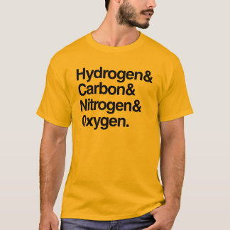 Wasserstoff u. Kohlenstoff u. Stickstoff u. T-Shirt