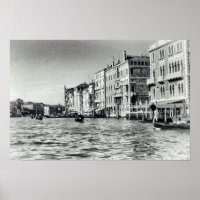 Wasserstraße Venedig Italien Gondelbahn Schwarz & 