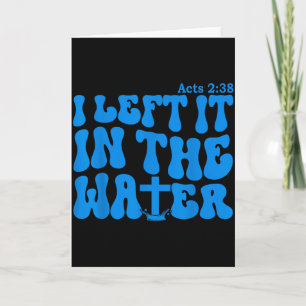 Wassertaufe Apostelgeschichte 2_38 Christlich  Karte