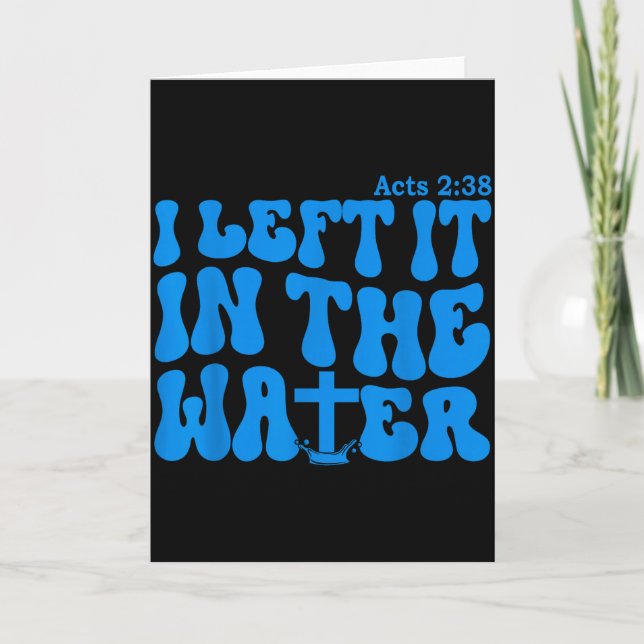 Wassertaufe Apostelgeschichte 2_38 Christlich  Karte (Vorderseite)