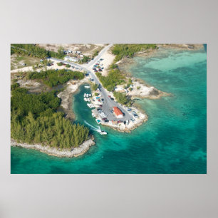 Wassertaxi nach Harbour Island, Bahamas Poster