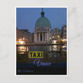 Wassertaxi Venedig, Italien Postkarte