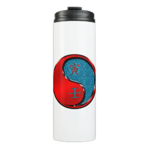 Wassertiger Thermosbecher