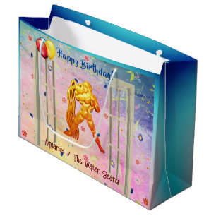 Wasserträger (20. - 18. Februar) Trendy Birthday Große Geschenktüte