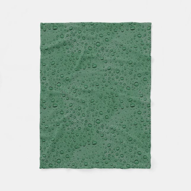 Wassertröpfchen Fleecedecke (Vorderseite)