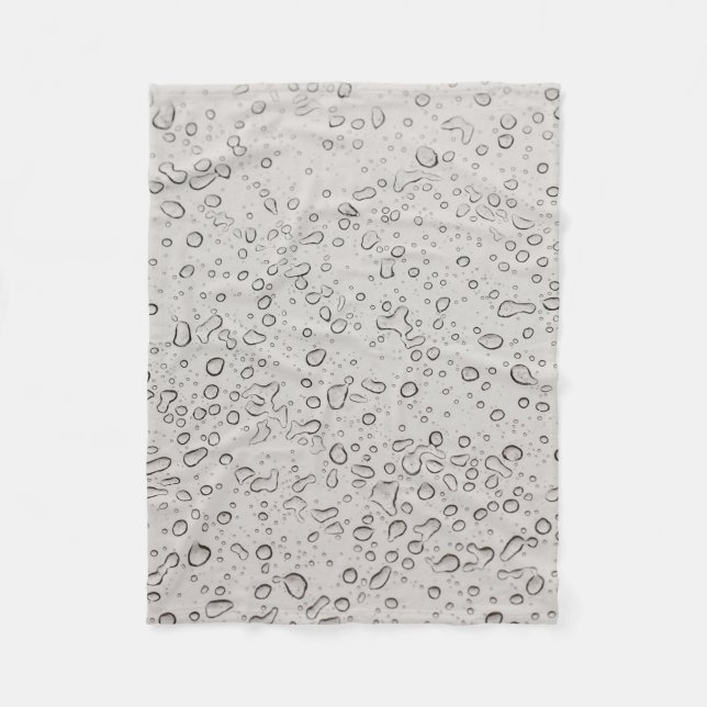 Wassertröpfchen Fleecedecke (Vorderseite)