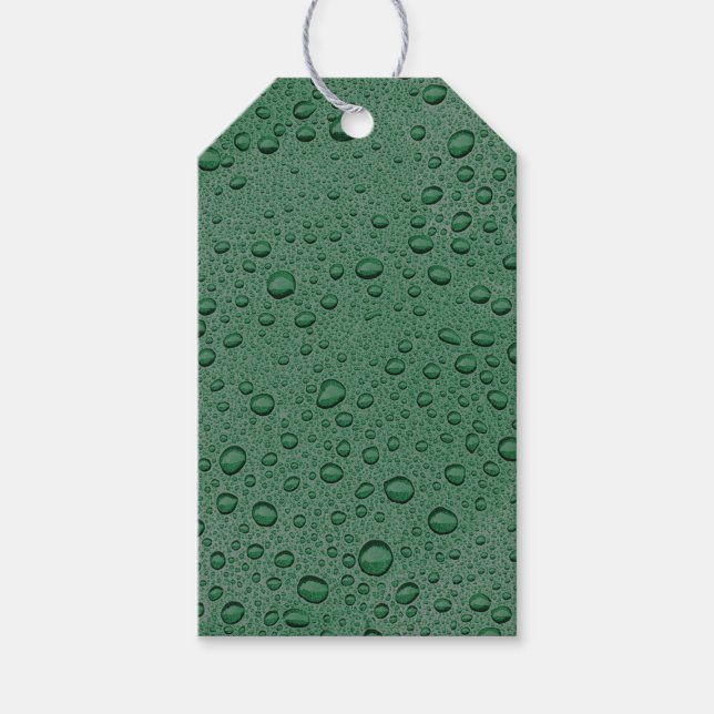 Wassertröpfchen Geschenkanhänger (Vorderseite)
