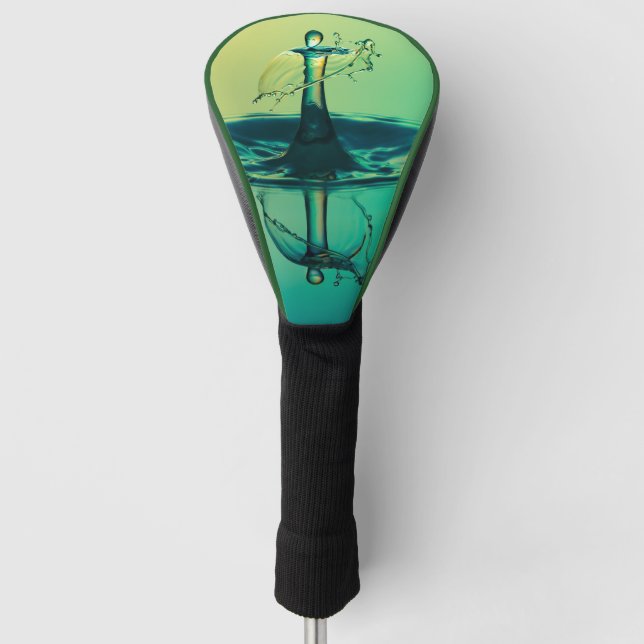 Wassertröpfchen in Wassertreiber Beste Golf Headcover (Vorderseite)