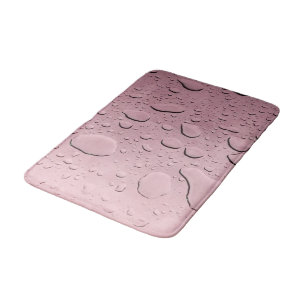 Wassertropfen Abstrakte Muster Metallische Rose Go Badematte