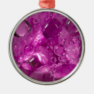 Wassertropfen auf einer Blume, Kalifornien Ornament Aus Metall