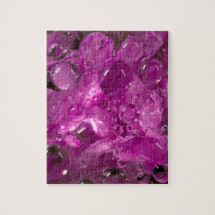 Wassertropfen auf einer Blume, Kalifornien Puzzle