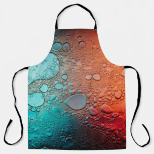 Wassertropfen auf Glasplatte Schürze