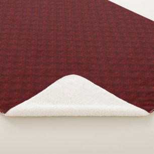 Wassertropfen auf Krimsonmetall Sherpadecke