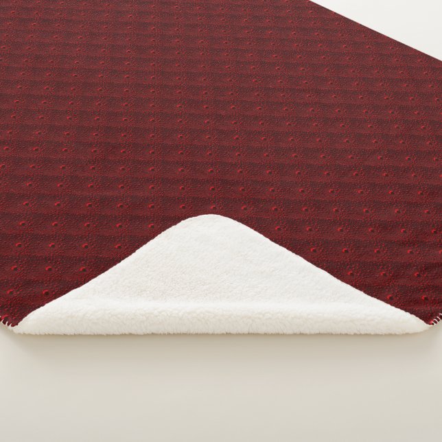 Wassertropfen auf Krimsonmetall Sherpadecke (3/4)