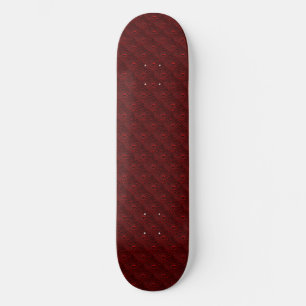 Wassertropfen auf Krimsonmetall Skateboard