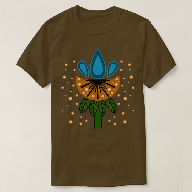Wassertropfen auf Löwenzahn T-Shirt (Design vorne)