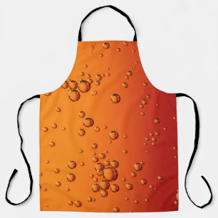 Wassertropfen auf orangefarbener Oberfläche Schürze