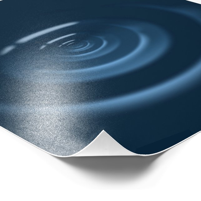 Wassertropfen Fotodruck (Ecke)