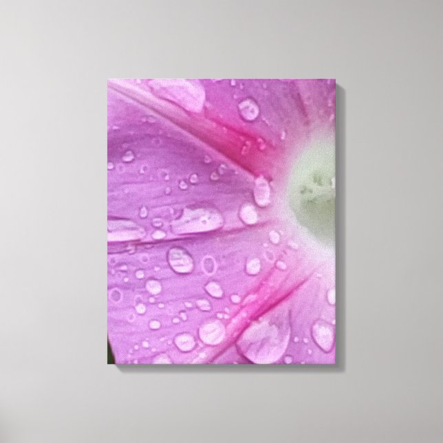 Wassertropfen Gestrickte Canvas drucken Leinwanddruck (Vorderseite)