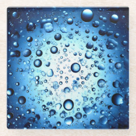 Wassertropfen Glasuntersetzer