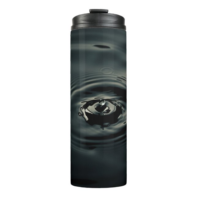 WASSERTROPFEN IM WASSER THERMOSBECHER (Vorderseite)