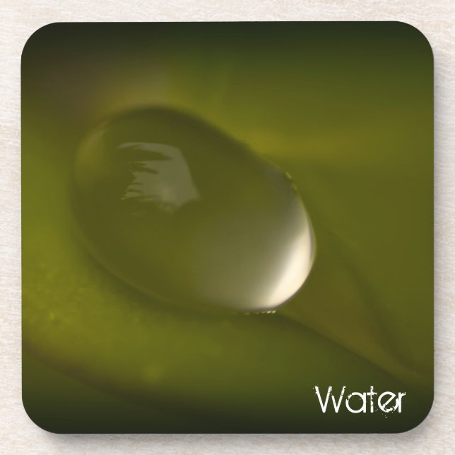 Wassertropfen Kork Untersetzer 2 (Vorderseite)