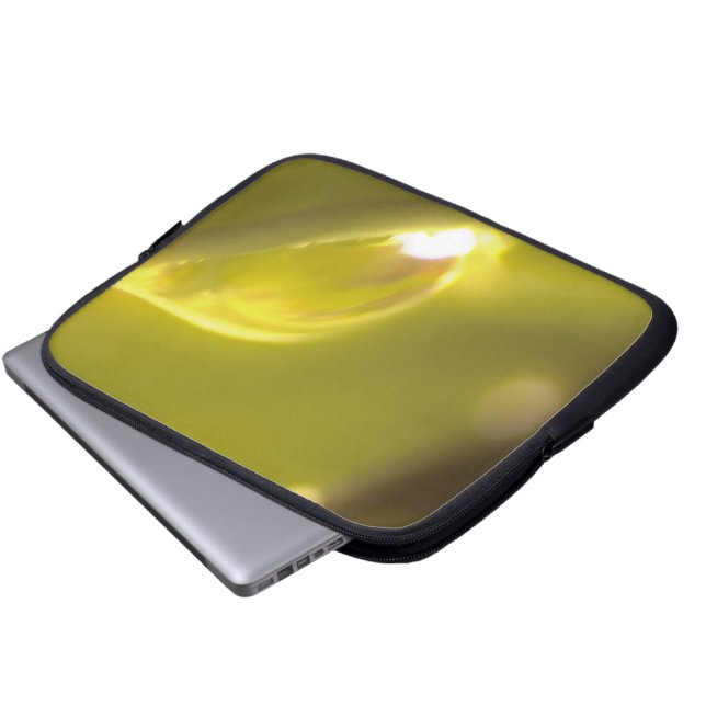 Wassertropfen - Notebook oder iPad-Sieb 3 Laptopschutzhülle (Vorne Knopf)