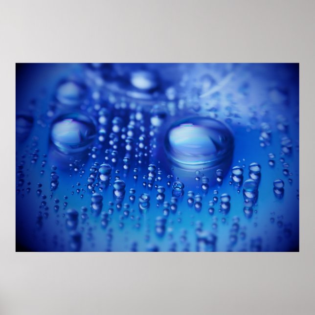 Wassertropfen Poster (Vorne)