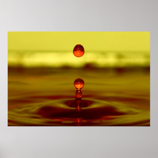 Wassertropfen Poster