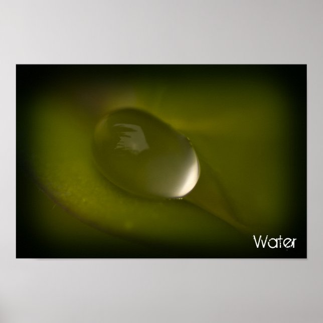 Wassertropfen Poster 2 (Vorne)