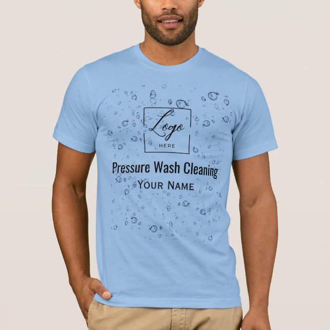 Wassertropfen Qr-Code Hochdruckreinigung T-Shirt (Vorderseite)
