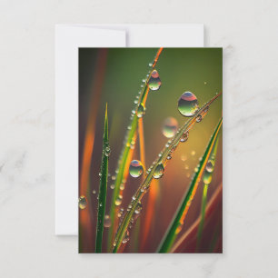 Wassertropfen Ruhe Stille Natur Friedlicher Zen Dankeskarte