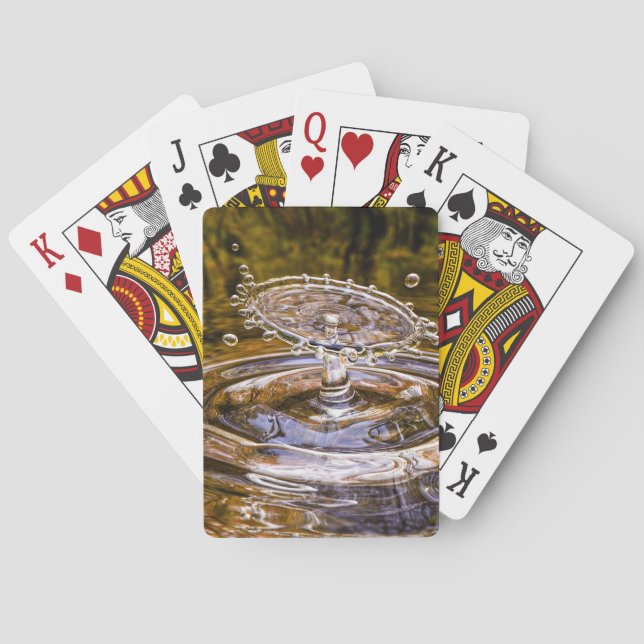 Wassertropfen Tropfen Spielkarten (Rückseite)