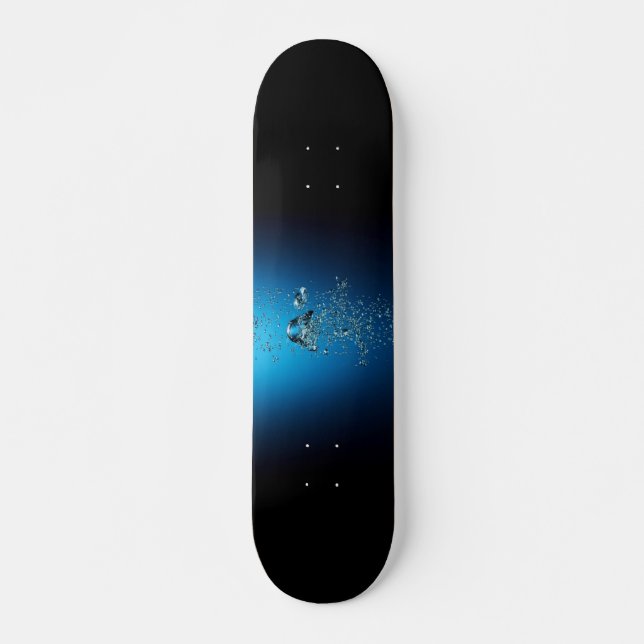 Wassertropfendesign Skateboard (Vorne)