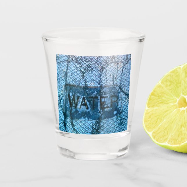 Wassertrunk Schnapsglas (Vorderseite)