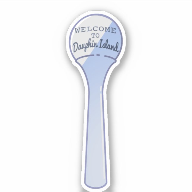 Wasserturm der Insel Dauphin. Aufkleber (Vorderseite)