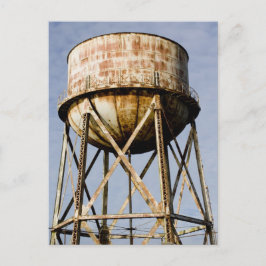 Wasserturm in Alcatraz Postkarte