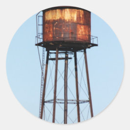 Wasserturm Runder Aufkleber