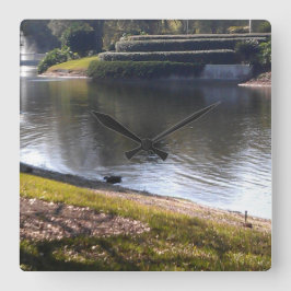 Wasseruhr Quadratische Wanduhr