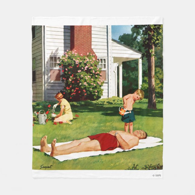 Wasservater Fleecedecke (Vorderseite)