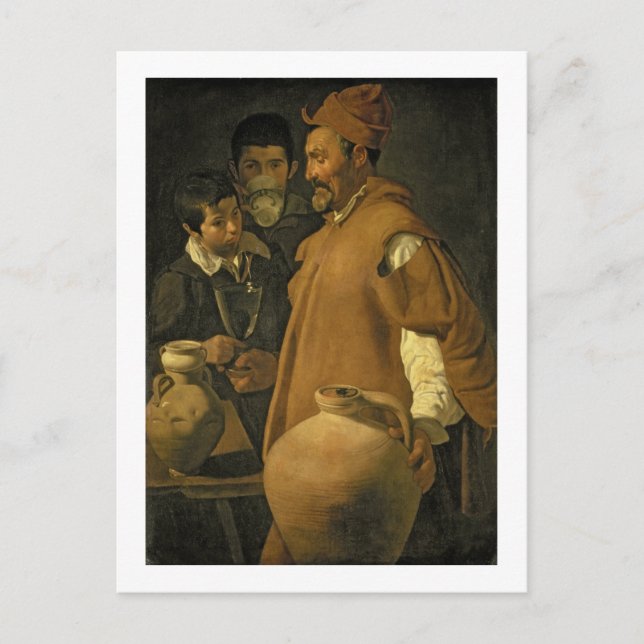 Wasserverkäufer von Sevilla, c.1620 (Öl auf Leinwa Postkarte (Vorderseite)