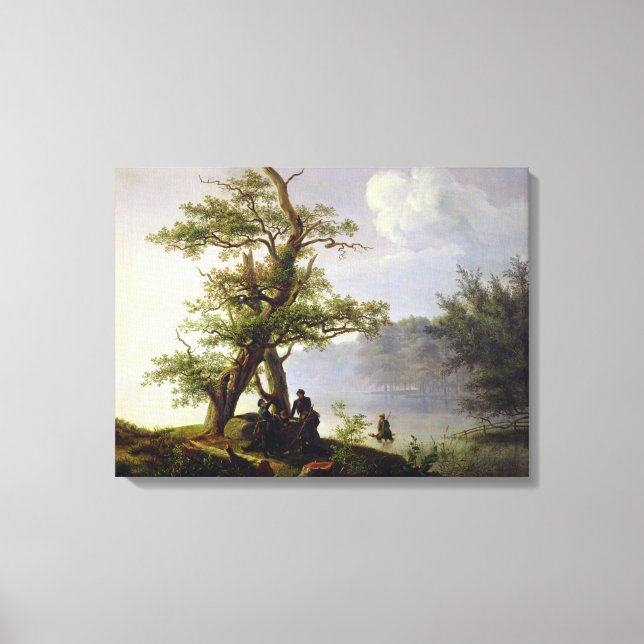 Wasservögel, 1828 leinwanddruck (Vorderseite)