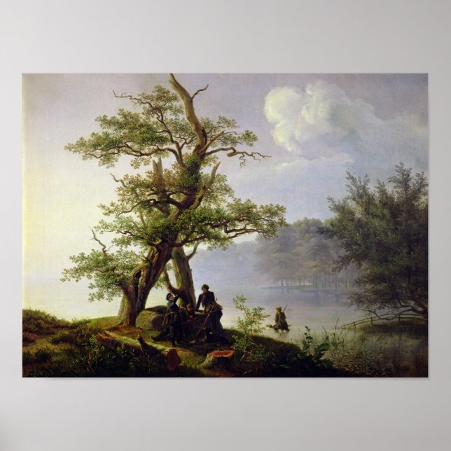 Wasservögel, 1828 poster (Vorne)