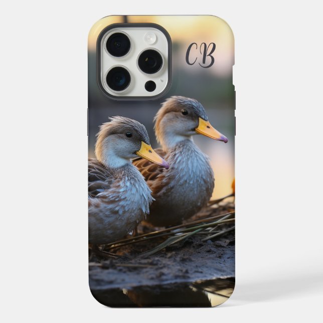 Wasservögel Enten Vögel Natur Tierart Kunst iPhone Hülle (Rückseite)