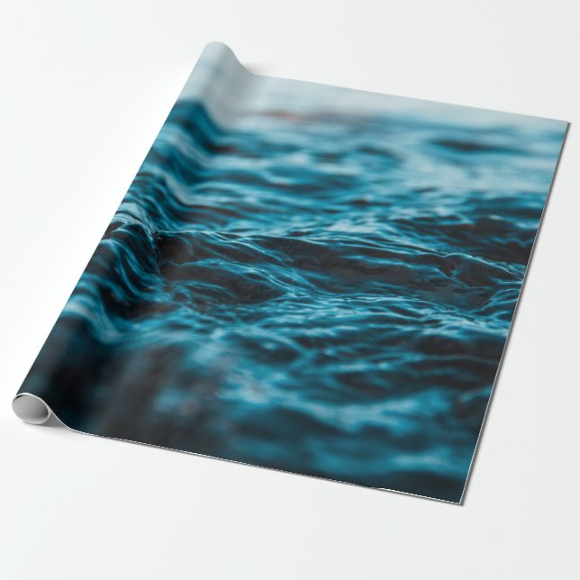 WASSERWASSER IN NAHER BILDSCHIRM GESCHENKPAPIER (Ungerollt)