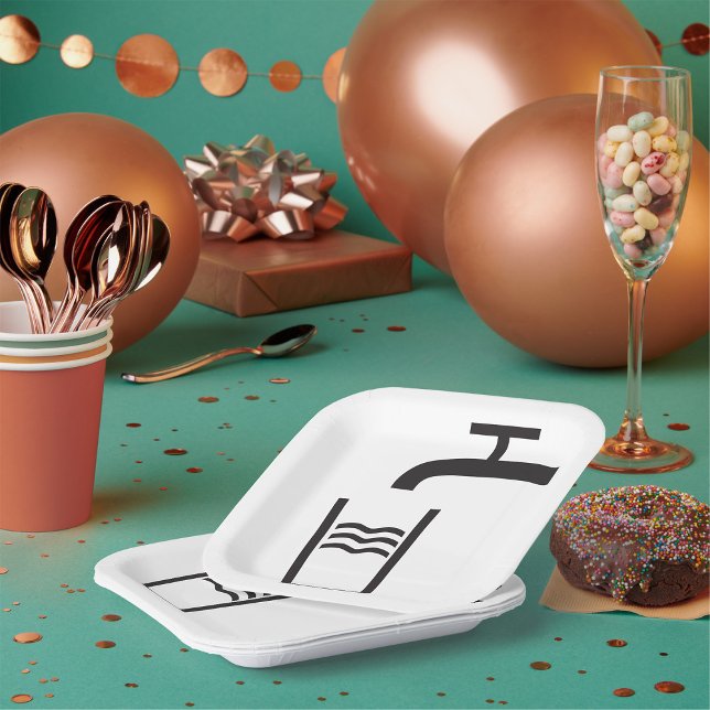 Wasserzeichen gestochen pappteller (Von Creator hochgeladen)