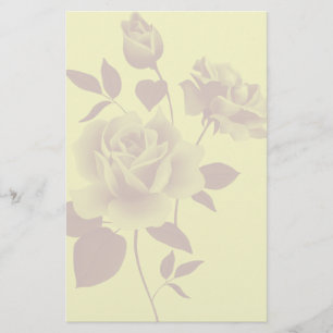 Wasserzeichen-Rosen-Papierbriefpapier Briefpapier