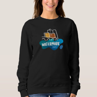 Wasserzeichen - Schwarz der Frauen Sweatshirt