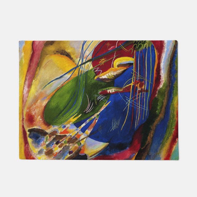 Wassil Kandinsky - Bild mit drei Spots Fußmatte (Vorderseite)