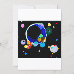 Wassil Kandinsky - mehrere Kreise Einladung